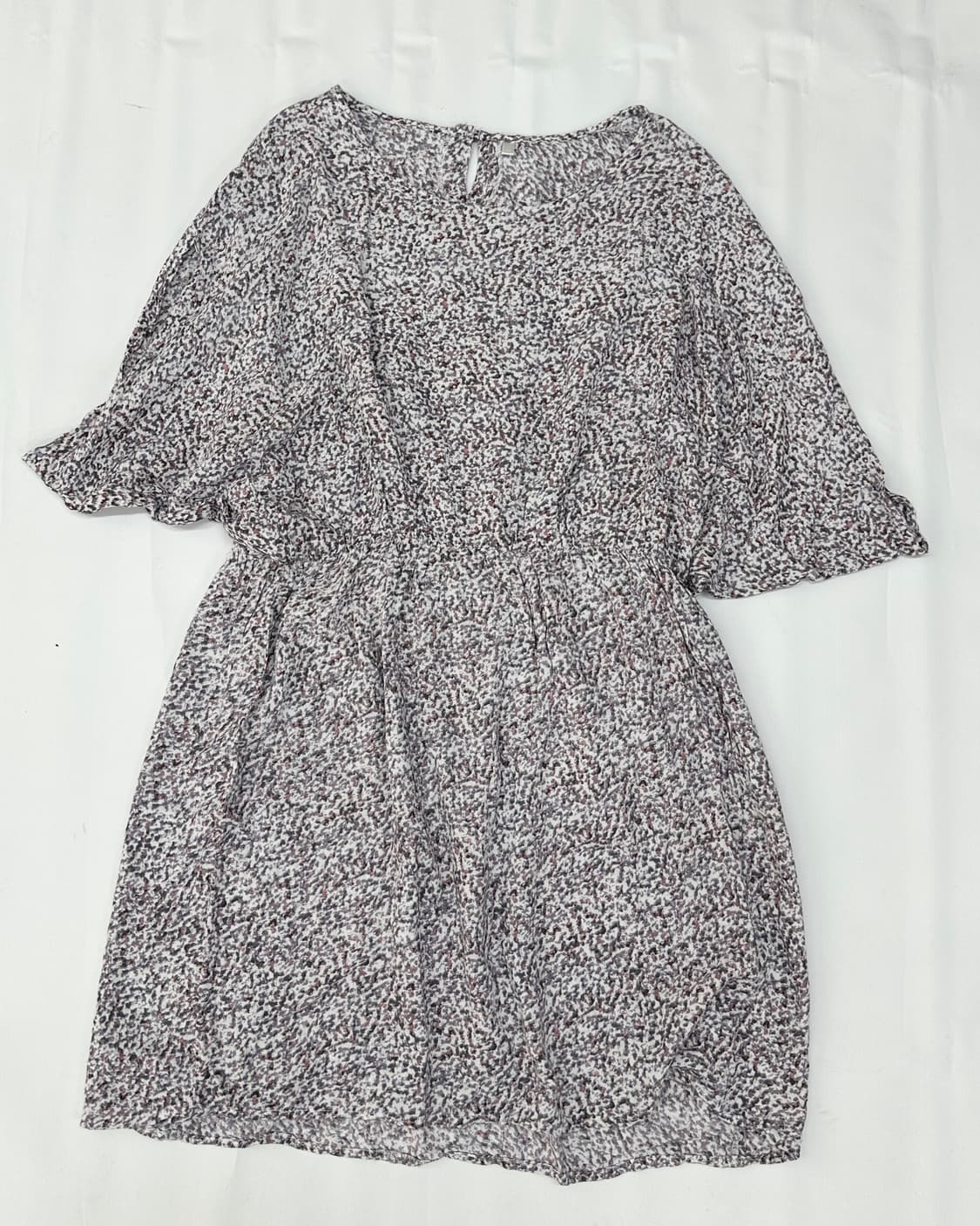 🪻하구미의 퍼플 플라워 코디세트🪻머플러 원피스 그런지 에스닉 레이어드 상품이미지5