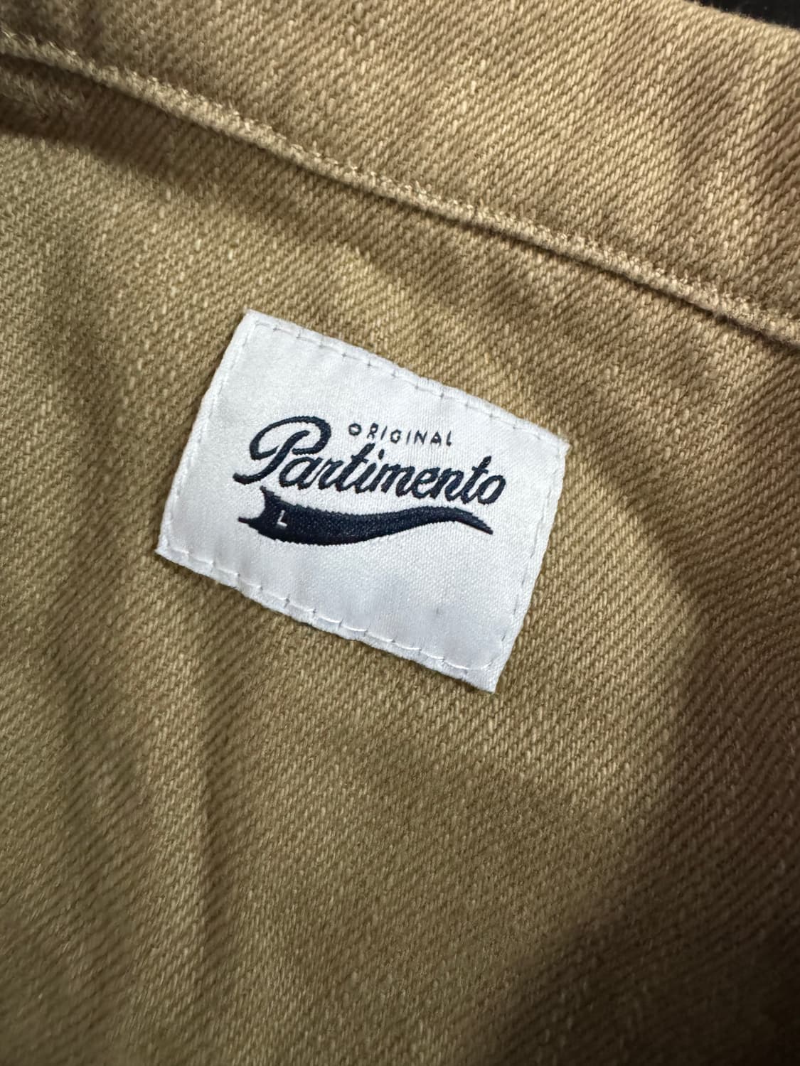 파르티멘토 투 포켓 베이지 트러커 자켓 L 상품이미지3