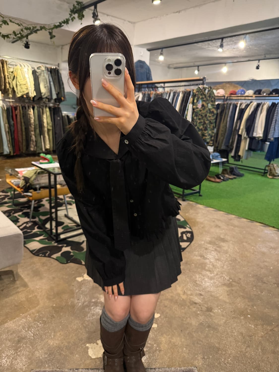 포에토 세일러 카라 블라우스 상품이미지1
