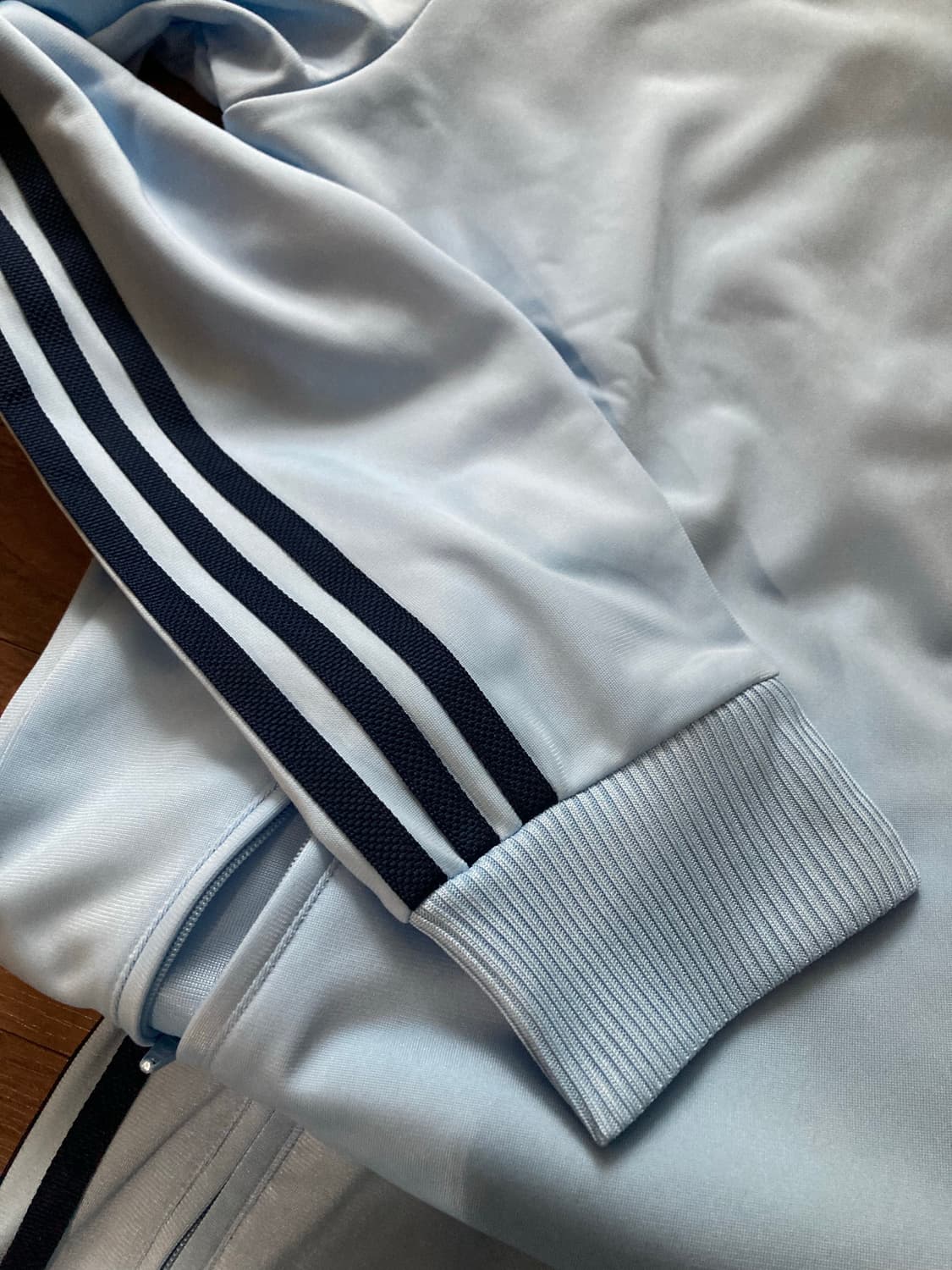 아디다스 트랙탑 져지 트레이닝복 세트 하늘색 상품이미지3