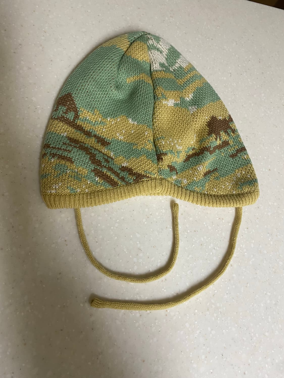 메인부스 패턴 니트 모자 상품이미지3