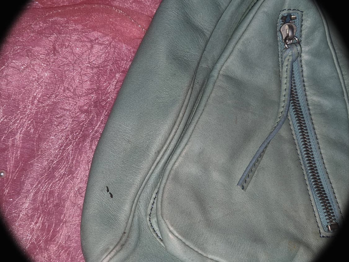 Vintage 09 Mint plain zipper leather Bag 상품이미지4