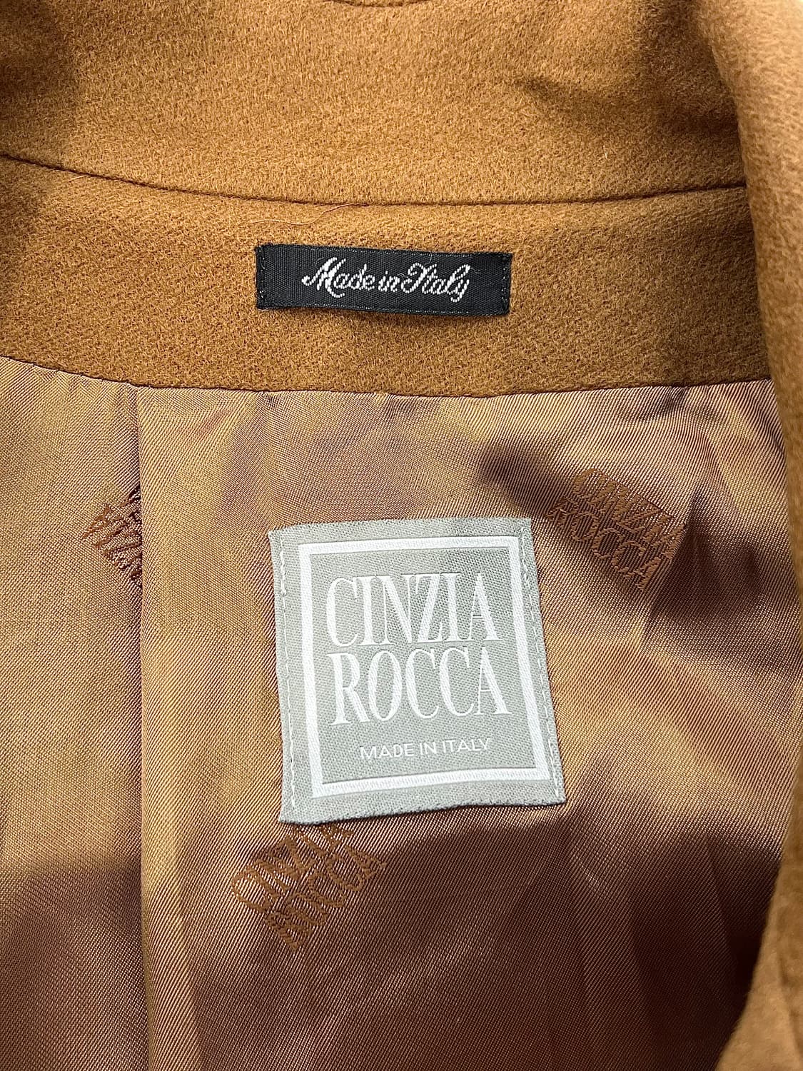 신지아로카 카멜 캐시미어 벨티드 싱글 발마칸 롱 코트 상품이미지7