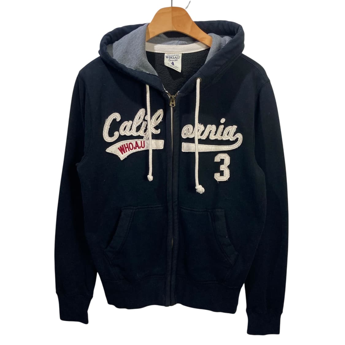 후아유 블랙 후드집업 상품이미지2