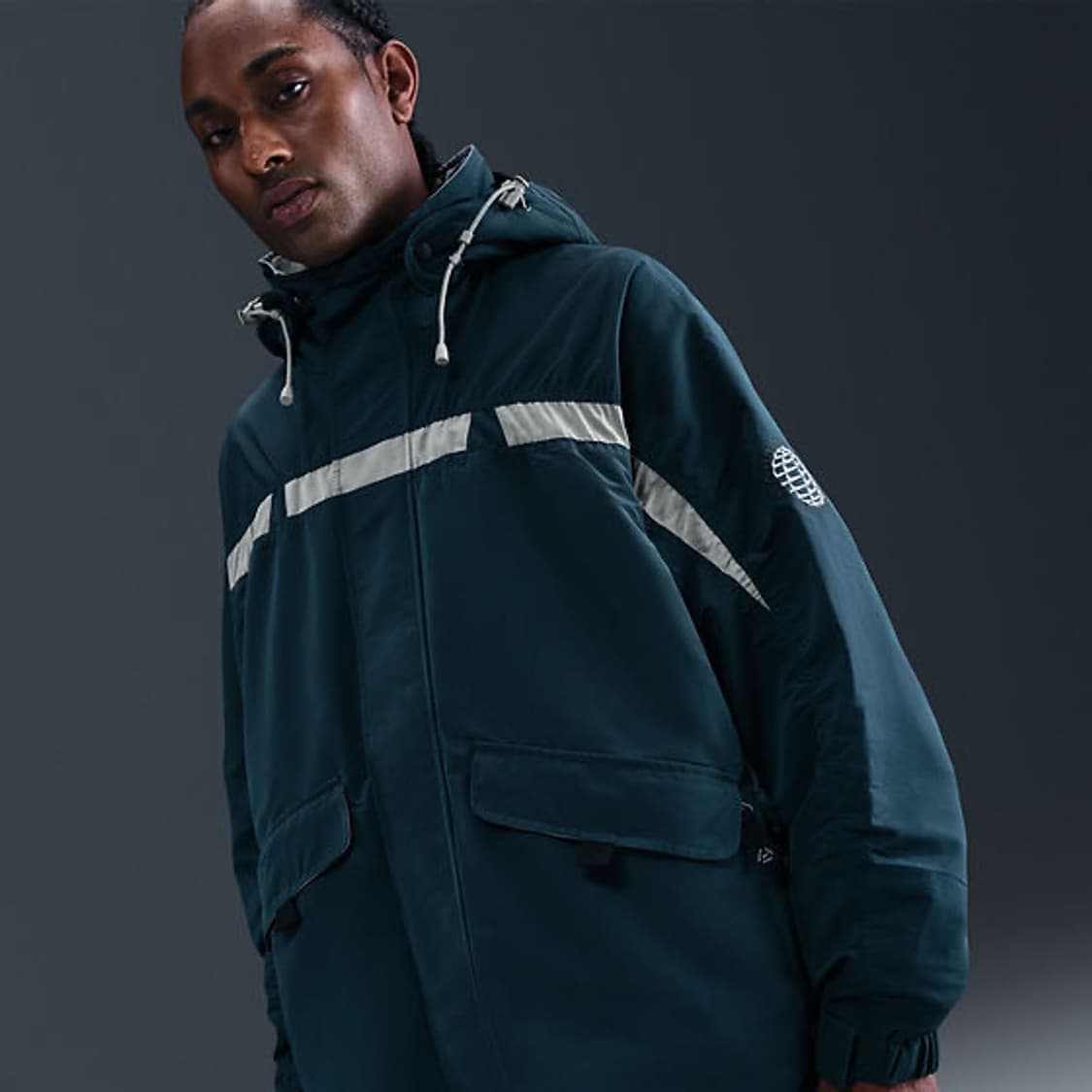 [L]나이키 x 마틴 로즈 스키 파카 아머리 네이비 L(M교환가능) 상품이미지4