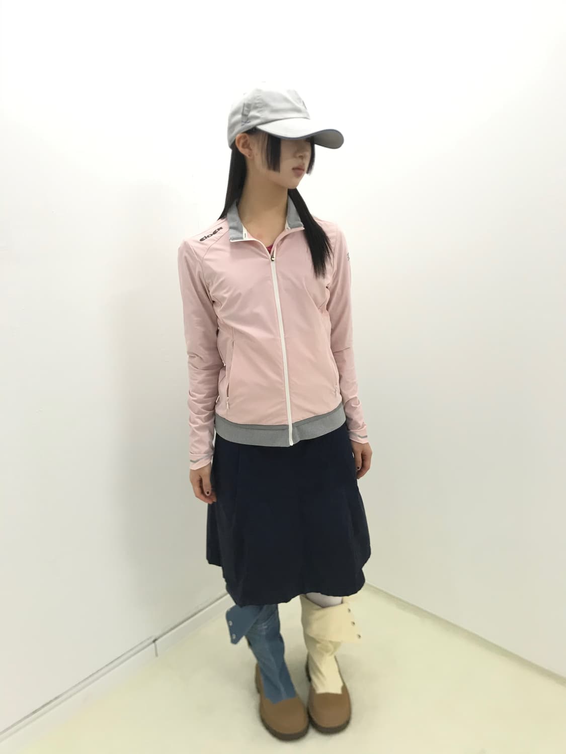 Eider baby pink&grey mix jersey zip-up 상품이미지7