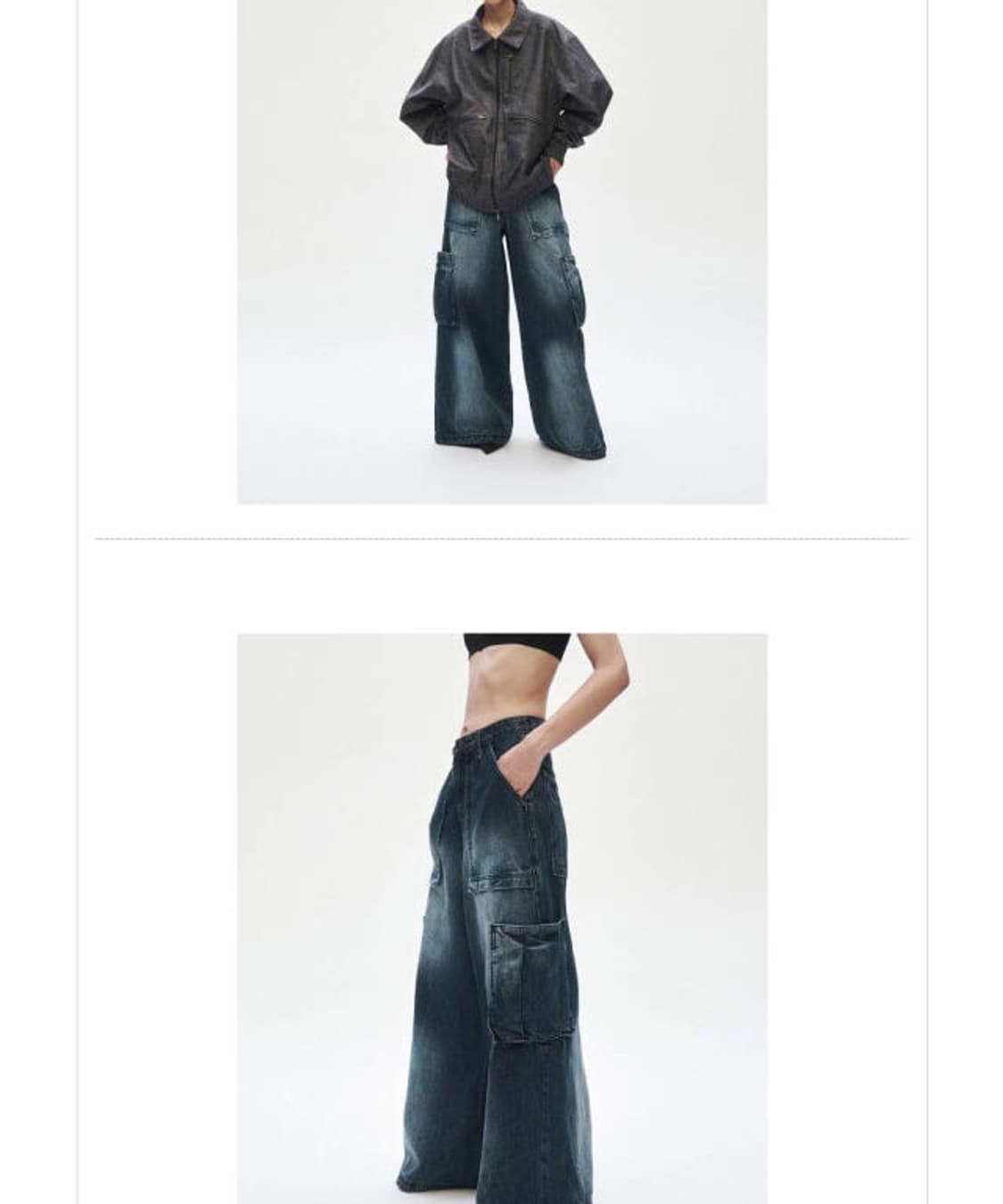 트리밍버드 데님 카고 팬츠 상품이미지2