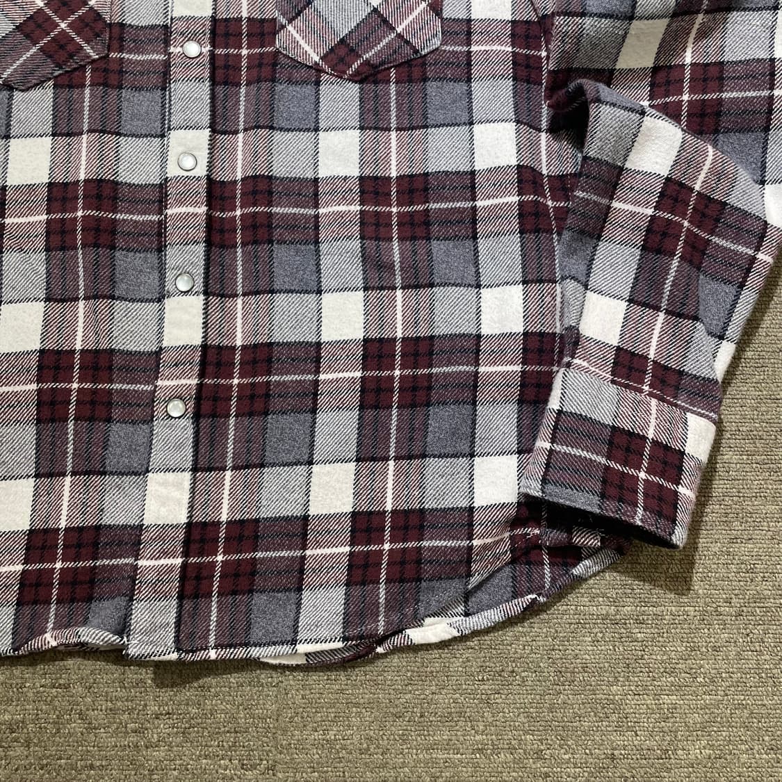 (M) Levi's 리바이스 플란넬 체크 웨스턴 셔츠 상품이미지8