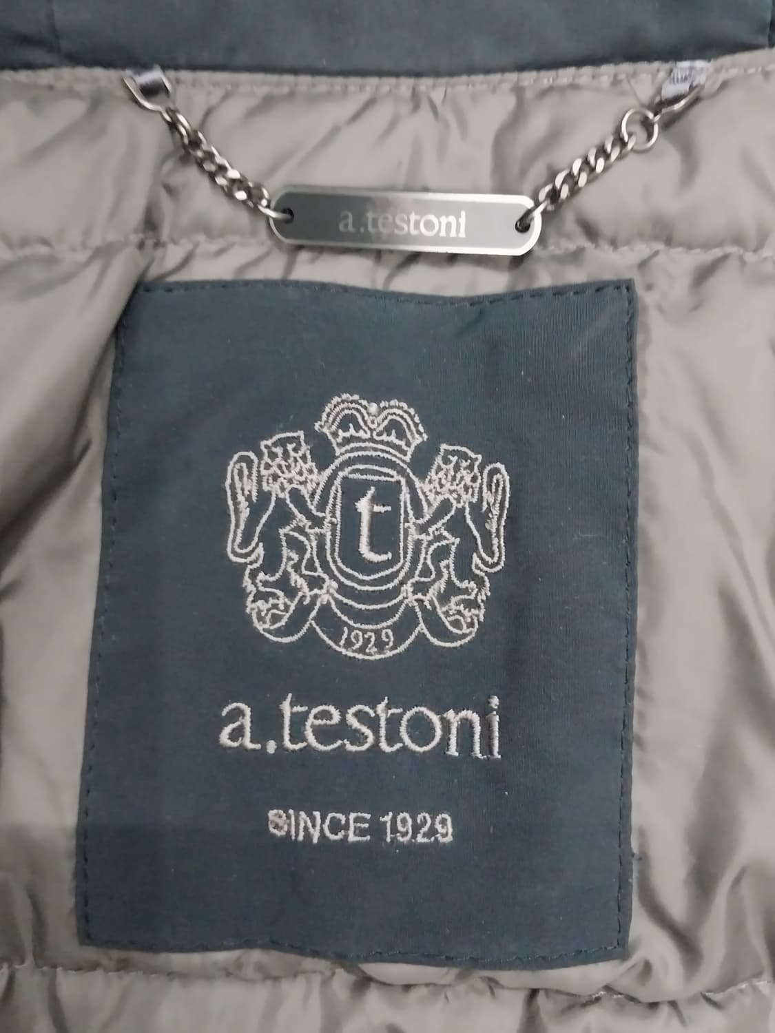 아테스토니 네이비 구스 폭스 퍼 패딩 M (66반까지) 상품이미지5