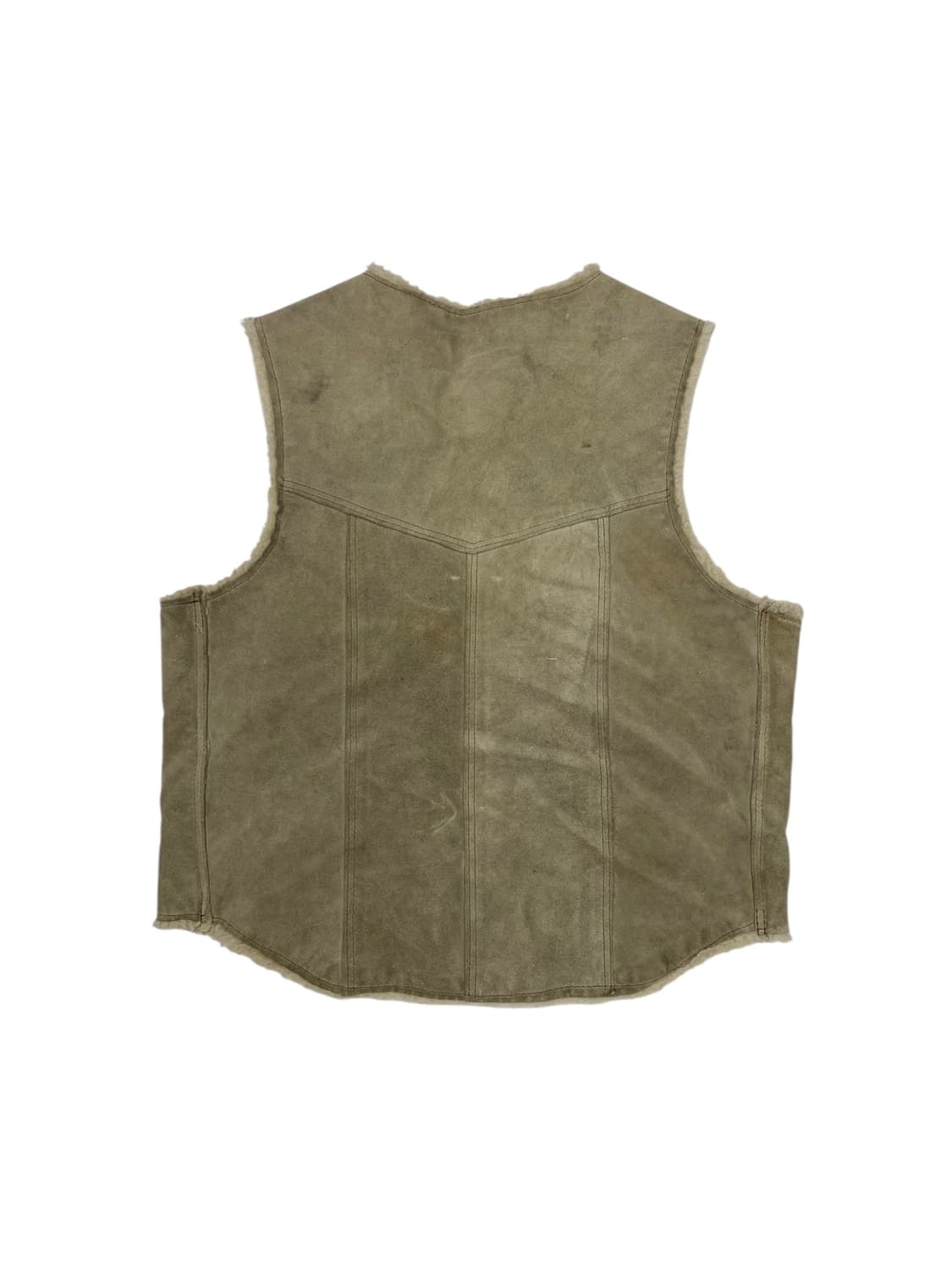 7-80's Steer 브랜드 스웨이드 쉐르파 안감 베스트 상품이미지2