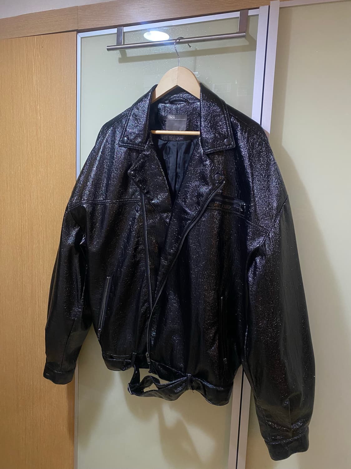 Asos PVC 재질 오버사이즈 자켓 상품이미지1
