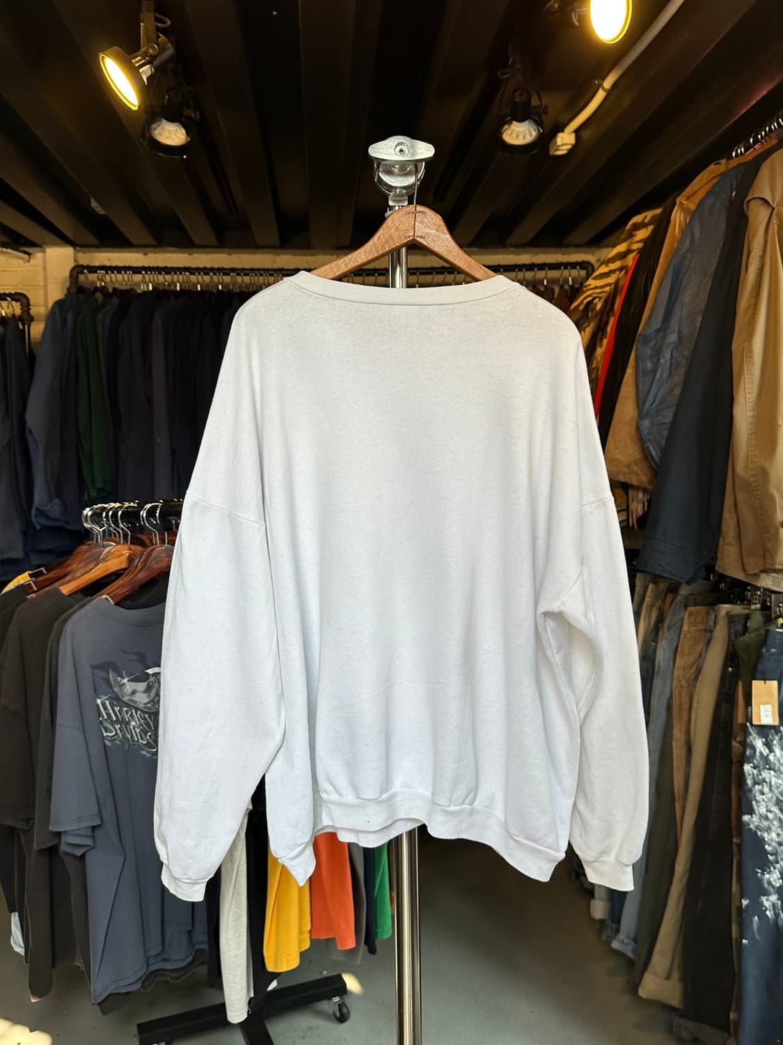 90s 루니툰즈 50/50 프린팅 스웻셔츠 made in usa 상품이미지2