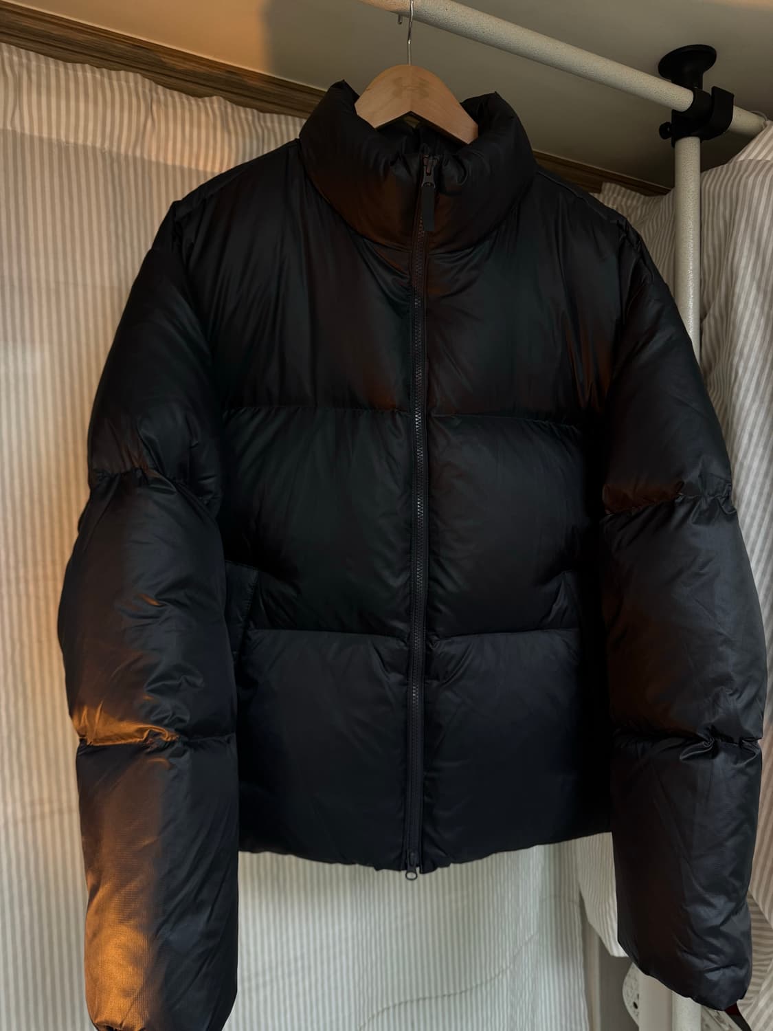 [2XL]무신사스탠다드 립스탑 다운푸퍼 다크그레이 상품이미지1