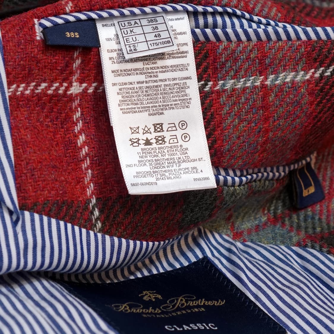 브룩스 브라더스 23AW 울 트위드 자켓 상품이미지10