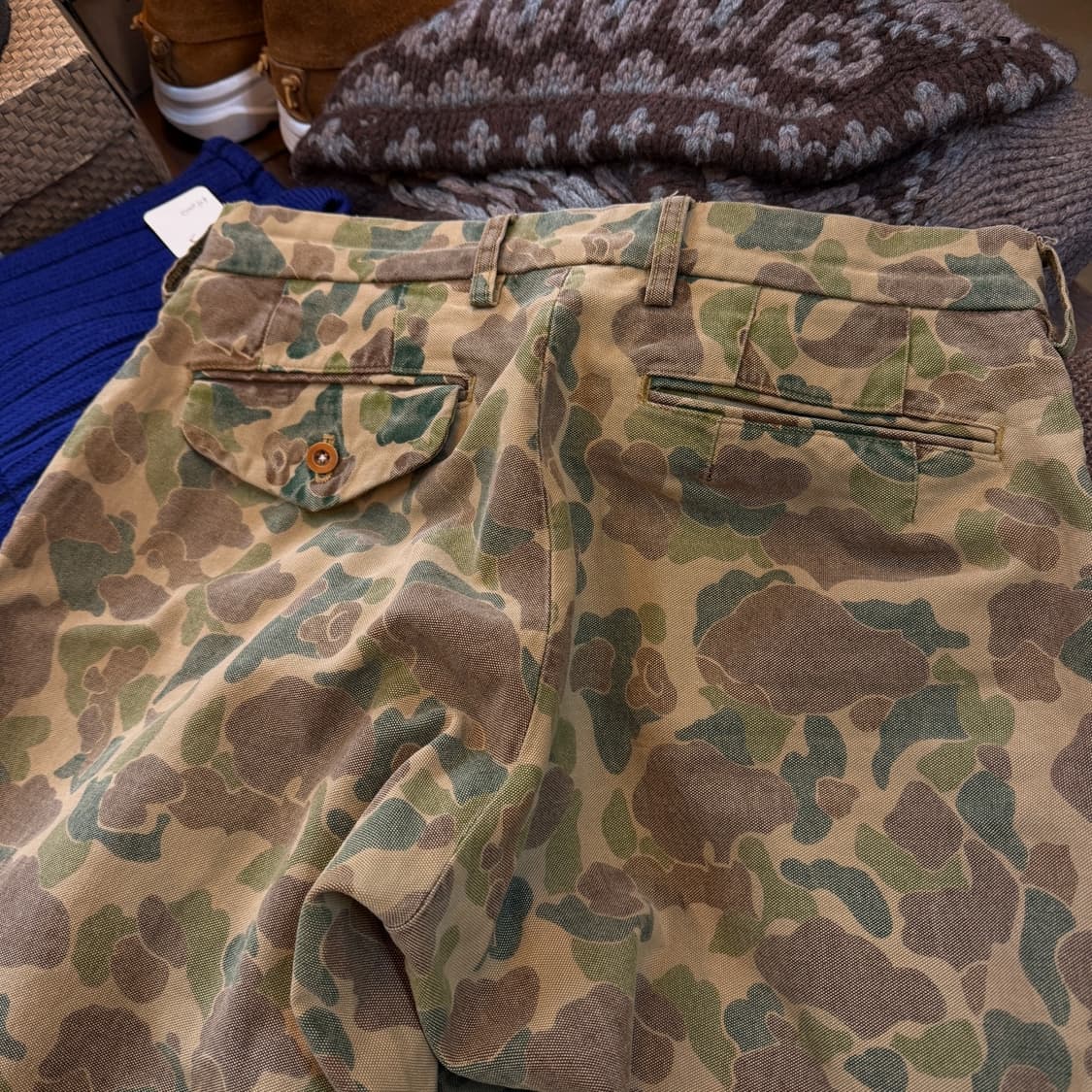 컬러 10주년 덕카모 후크 디테일 빈티지 워싱 팬츠 2사이즈 32 33 상품이미지6