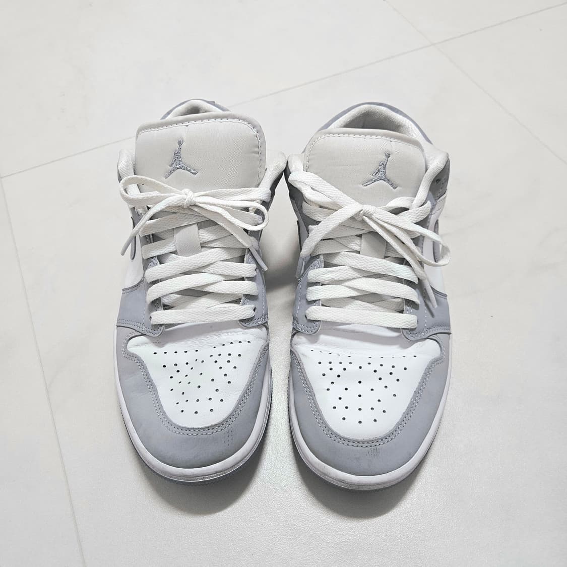 조던1 로우 화이트 울프그레이 255 상품이미지2