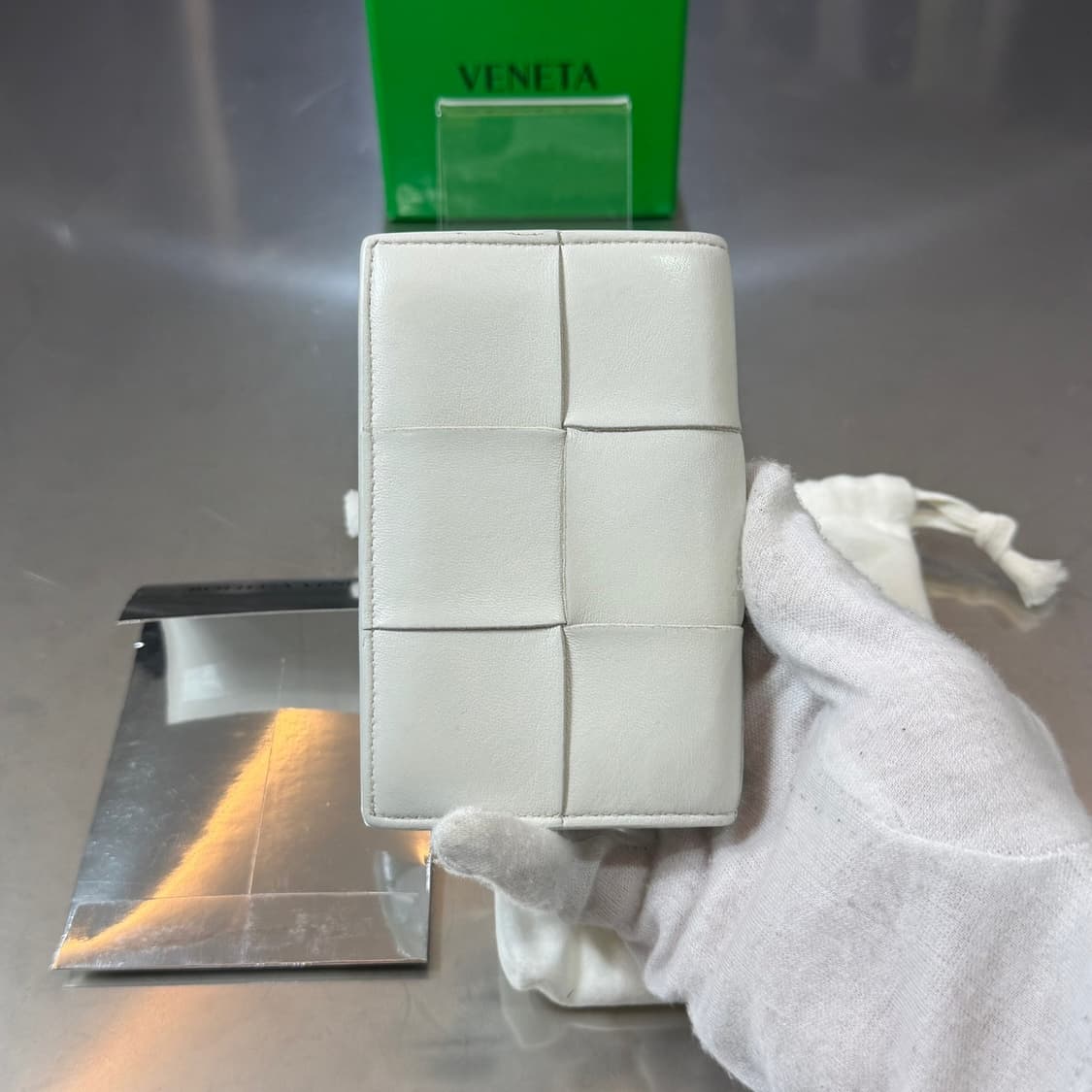 보테가베네타 카세트 비즈니스 플랩지갑 풀구성 상품이미지3