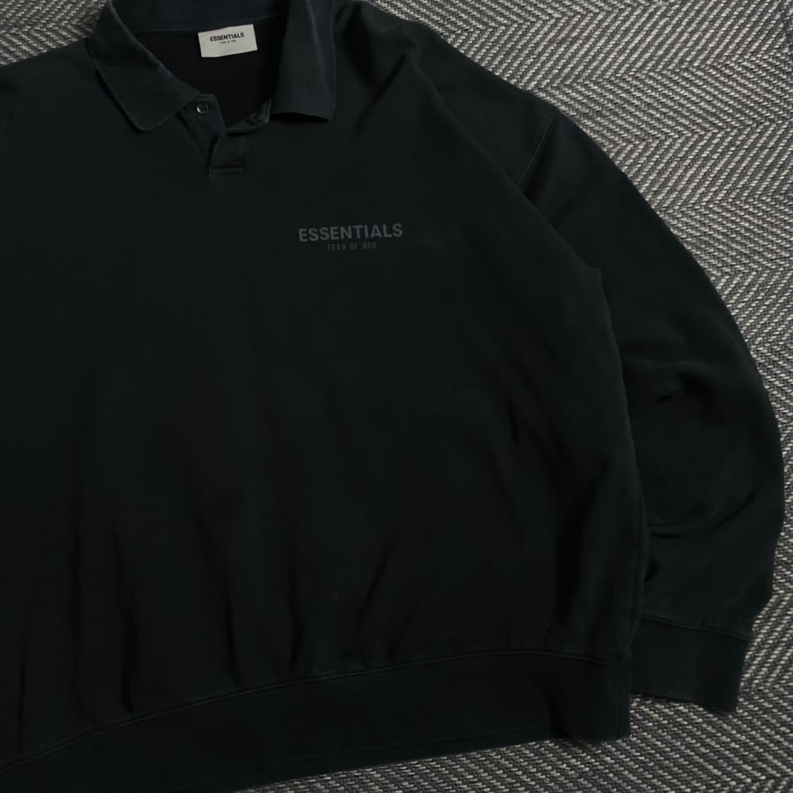 피어오브갓 에센셜 박시핏 롱슬리브 블랙y 3774 상품이미지5