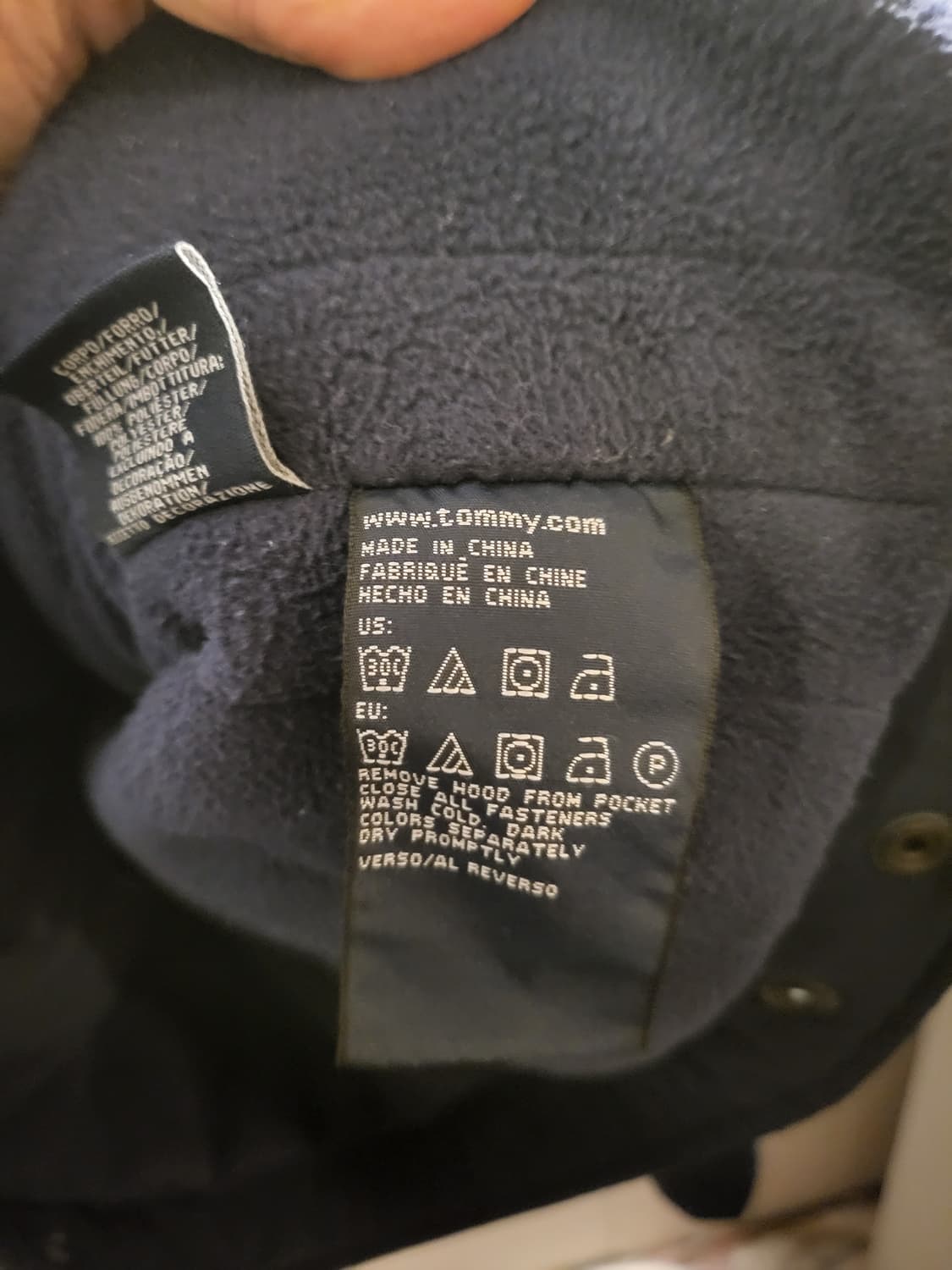 타미힐피거 네이비  봄버 자켓 상품이미지5