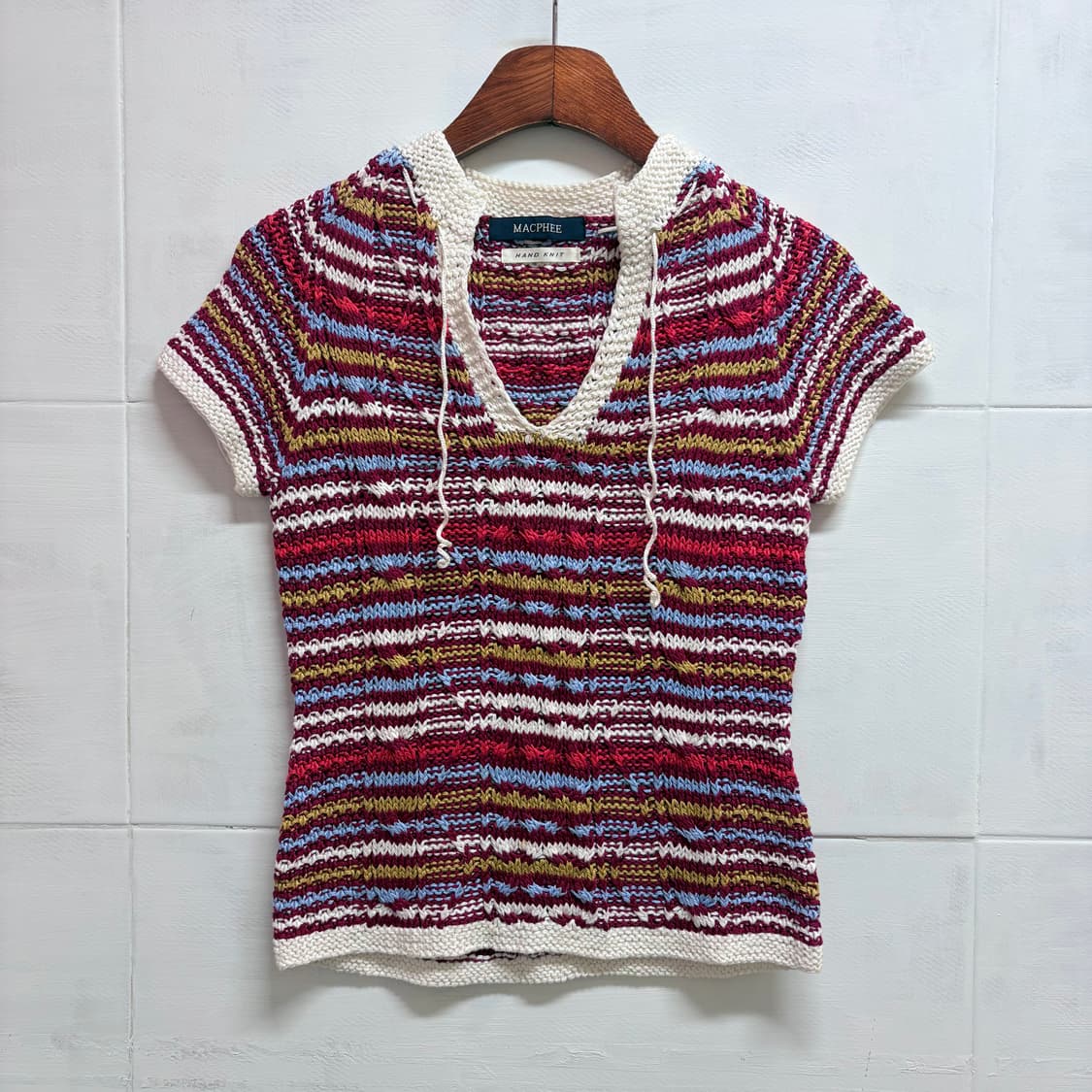 MACPHEE HAND KNIT 키치 Y2k 니트 탑 상품이미지1