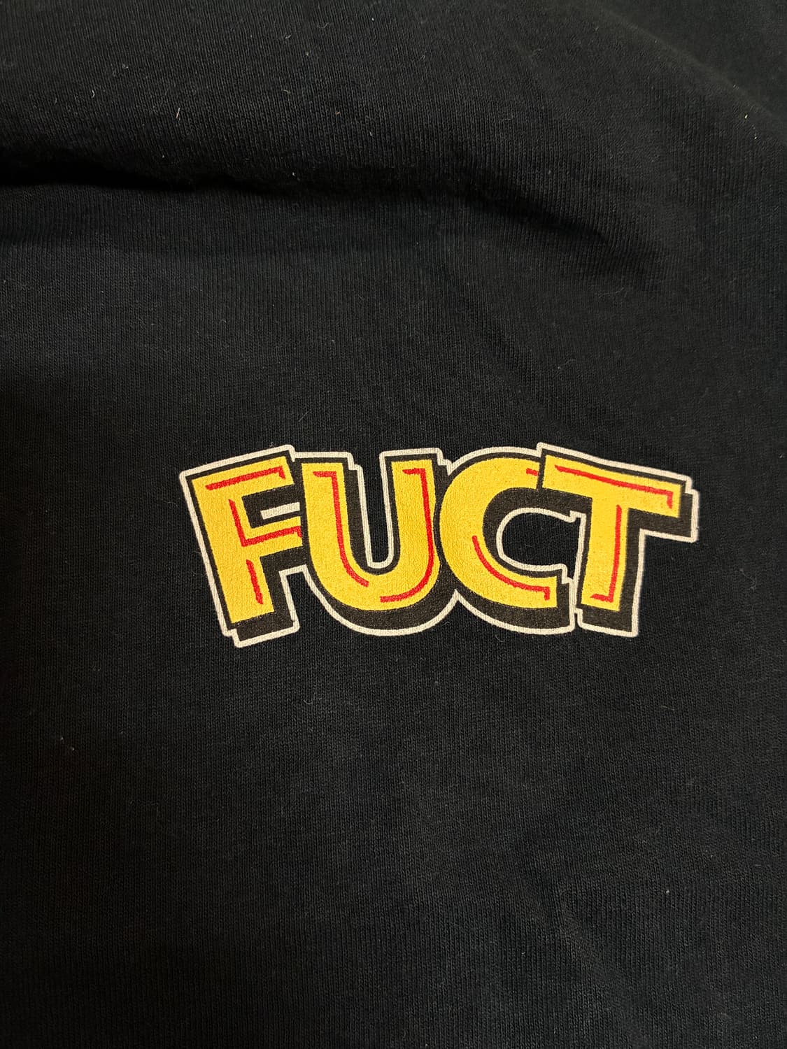M) FUCT 퍽트 티셔츠 블랙 Made in USA 상품이미지3