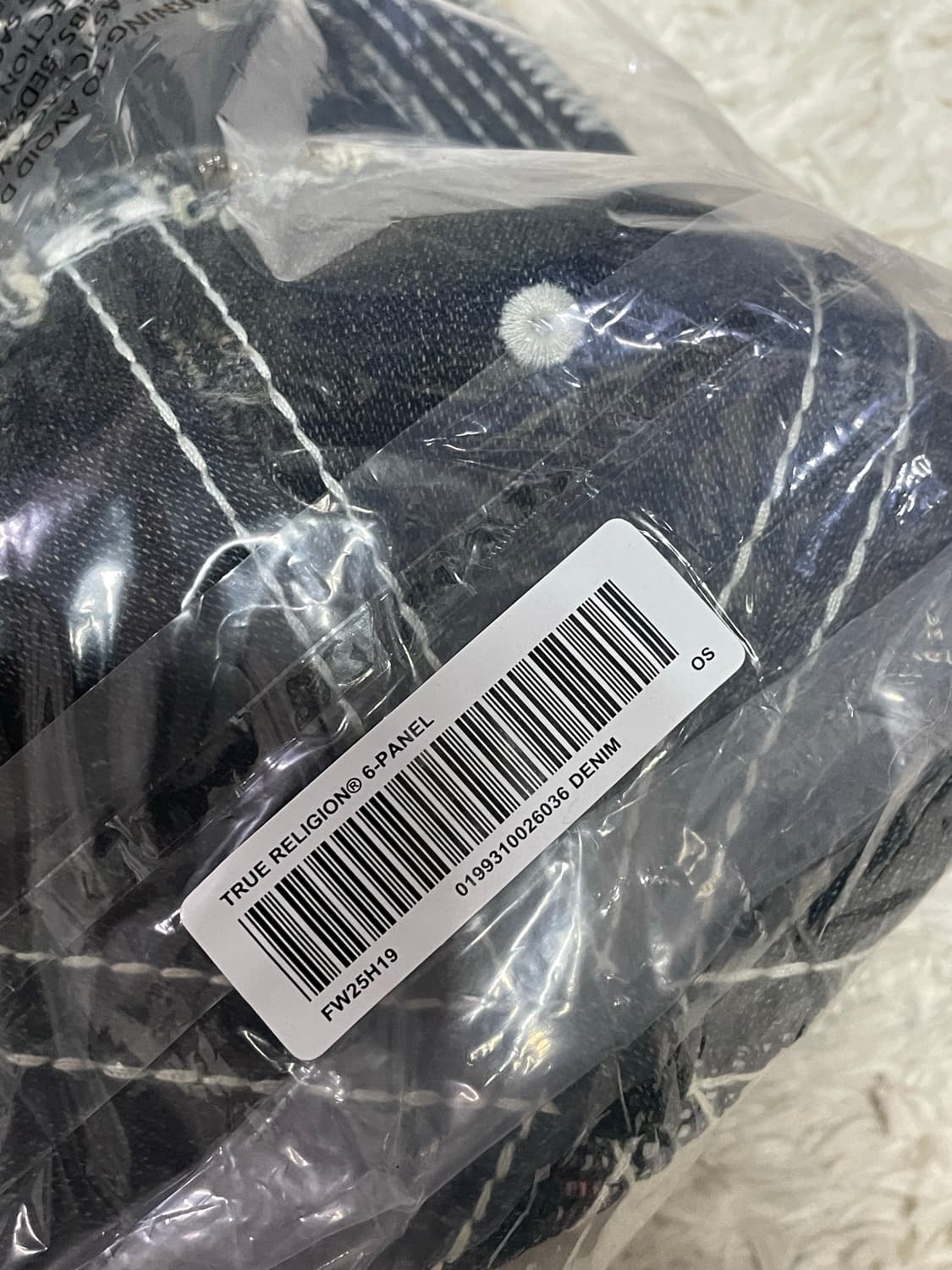 슈프림 트루릴리전 볼캡 더티 인디고 새제품 상품이미지3