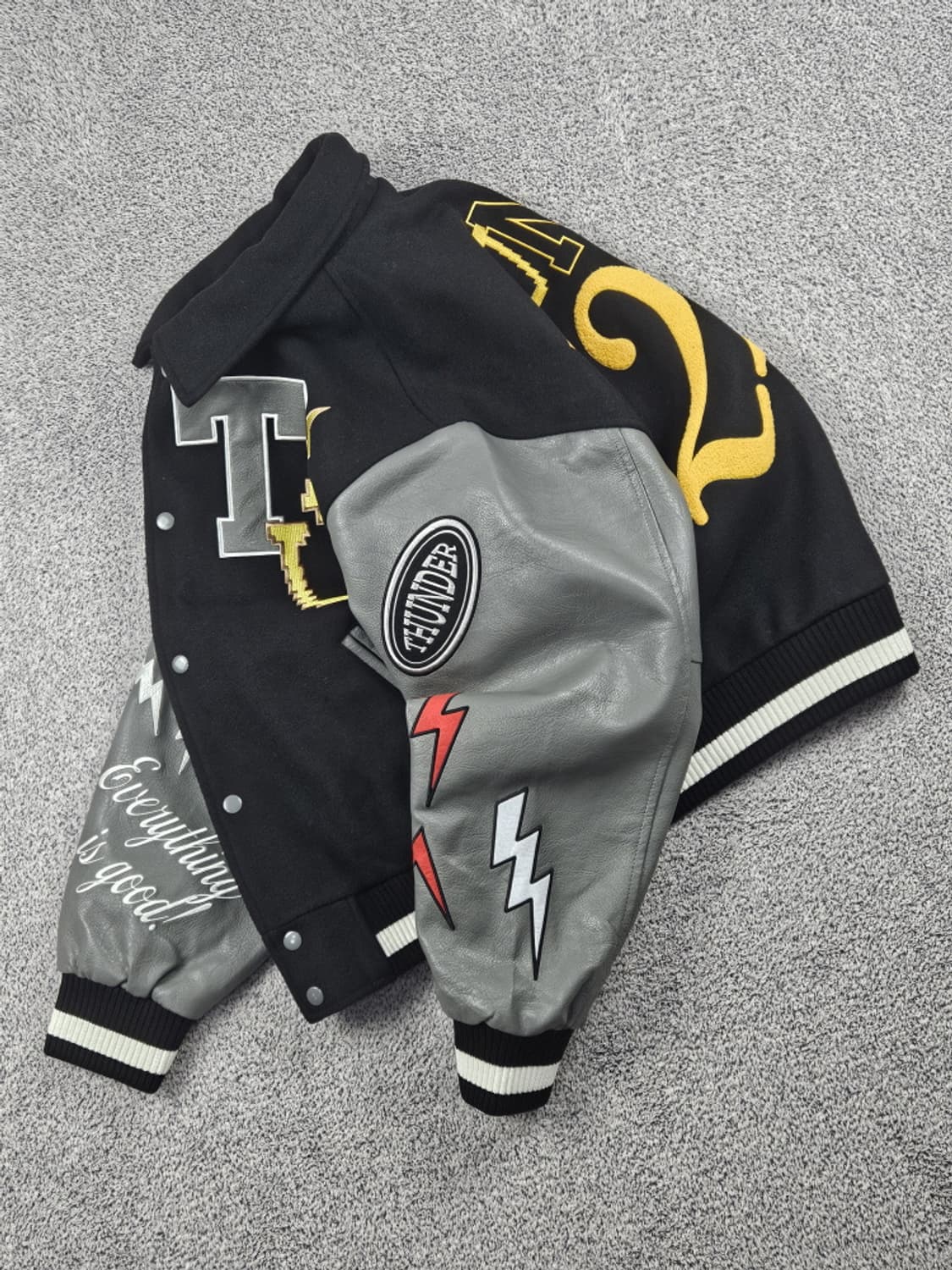 에이티즈 2024팝업 썬더 배색 바시티 자켓 (상세설명참조)/ 10089 상품이미지4