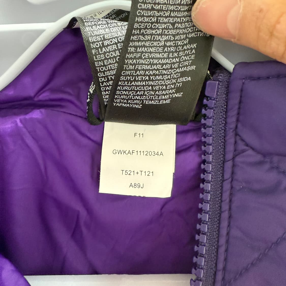 [M] 노스페이스 우먼 퍼플 경량패딩 상품이미지7