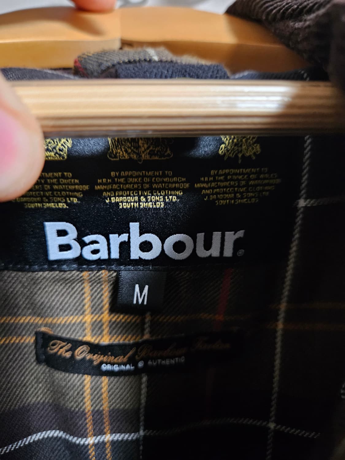 바버 애쉬비 왁스자켓 올리브 m 상품이미지3