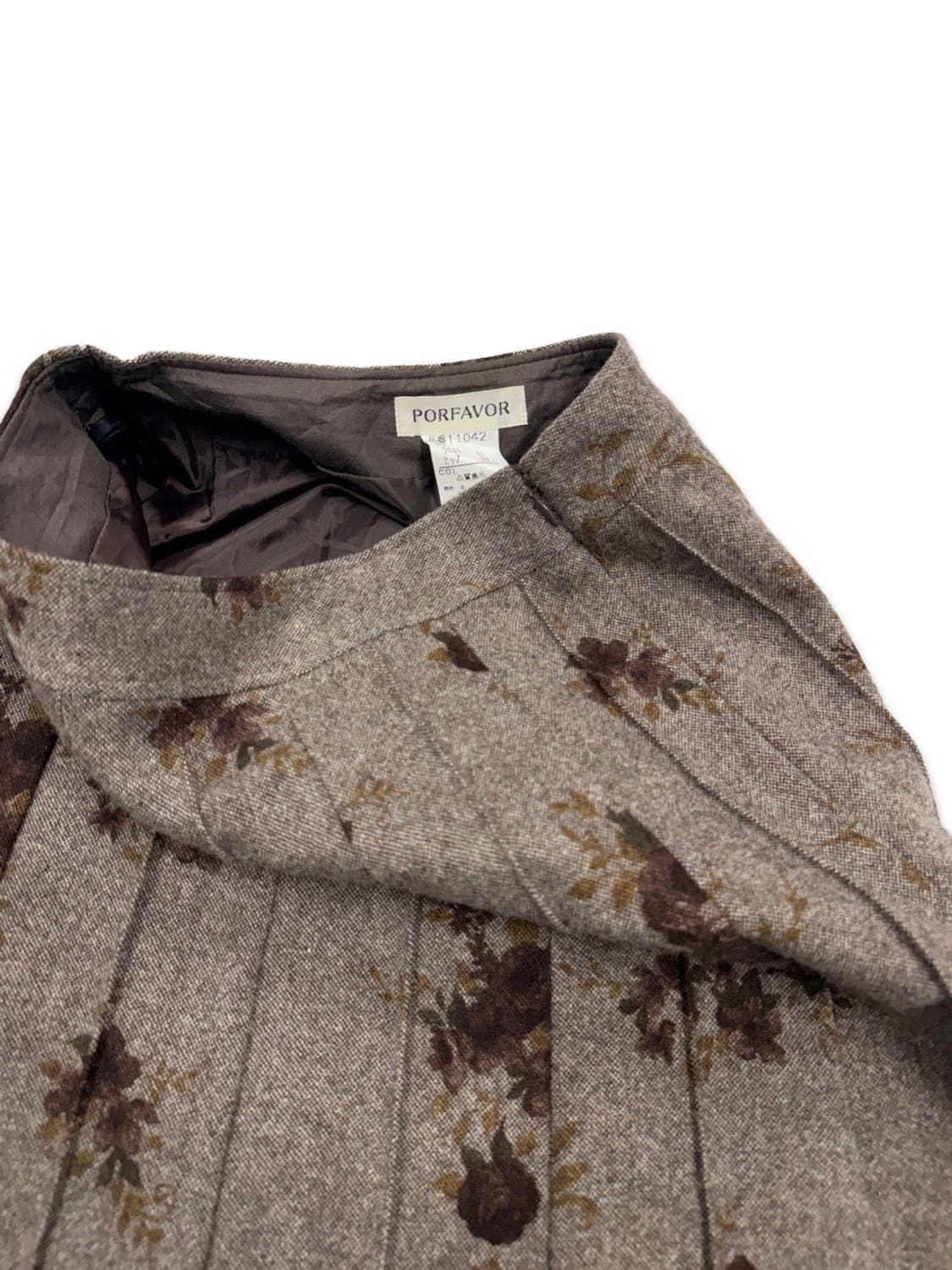 빈티지 베이지 로즈 롱 스커트 상품이미지3