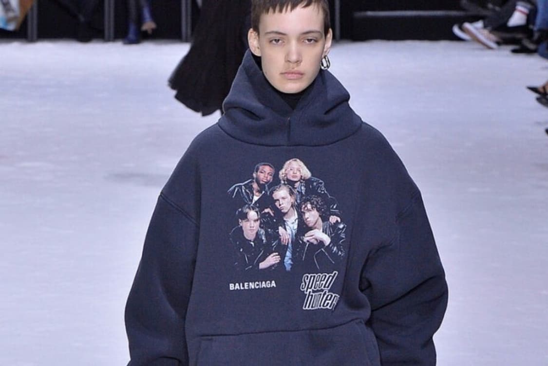 [S] 18FW 발렌시아가 스피드헌터 후드티 오버핏 상품이미지2