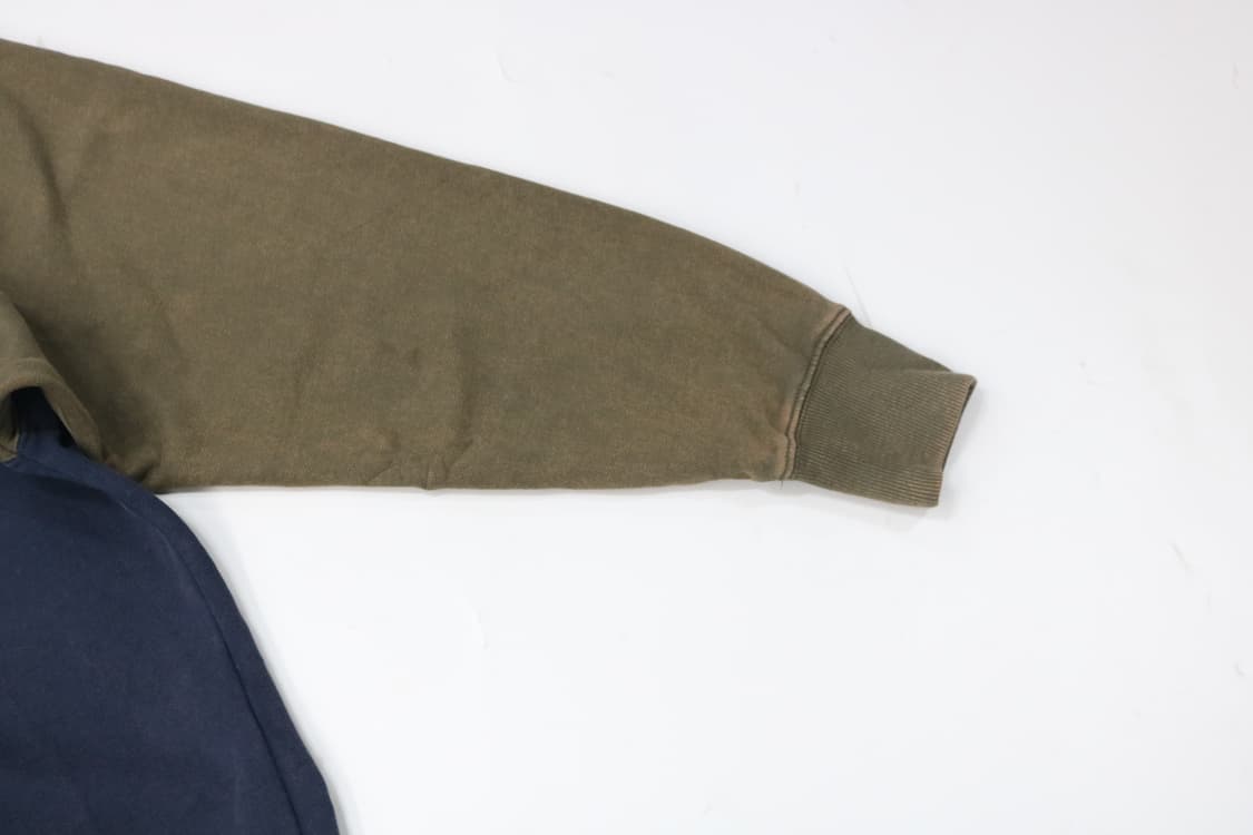 CUBE SUGAR 큐브슈가 빈티지 3컬러 배색 스웻셔츠 (L) 상품이미지6