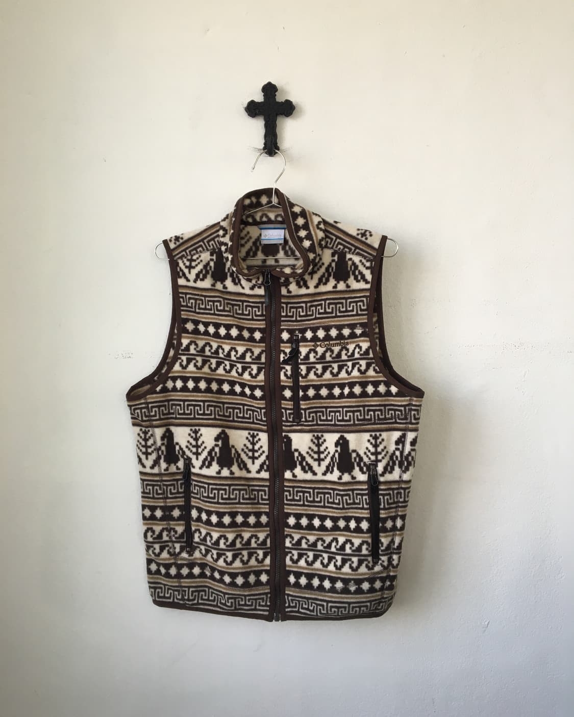 columbia Nordic pattern fleece vestac 상품이미지2