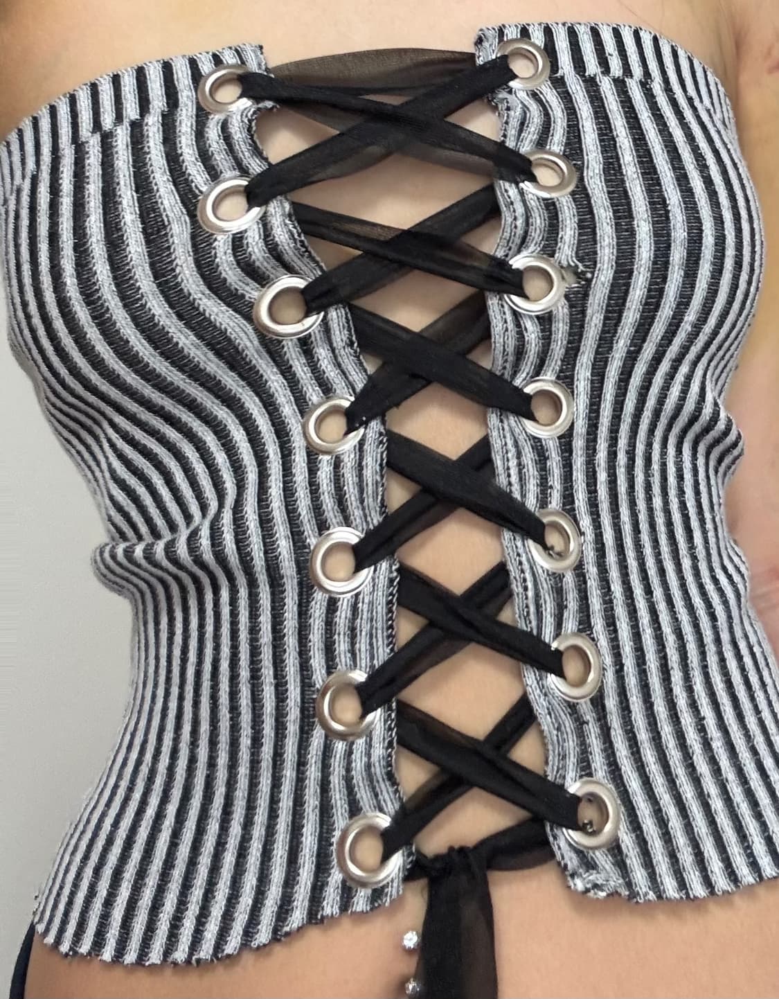 코르셋탑 갸루 튜브탑 상품이미지2