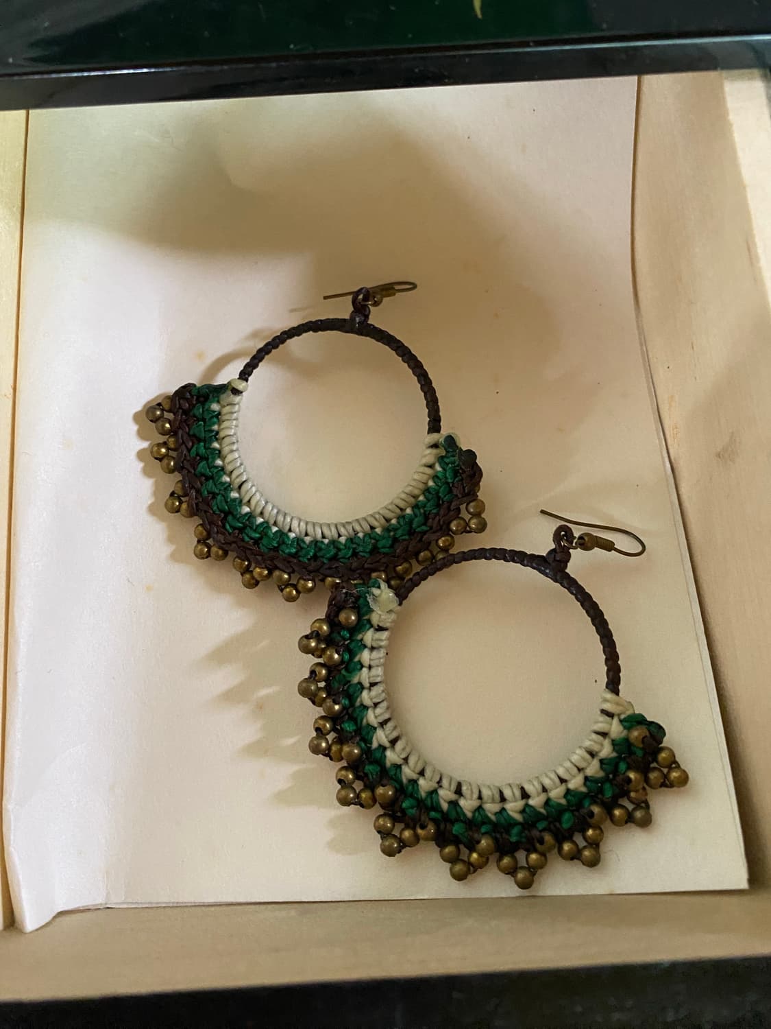 그린 브라운 핸드메이드 귀걸이 상품이미지2