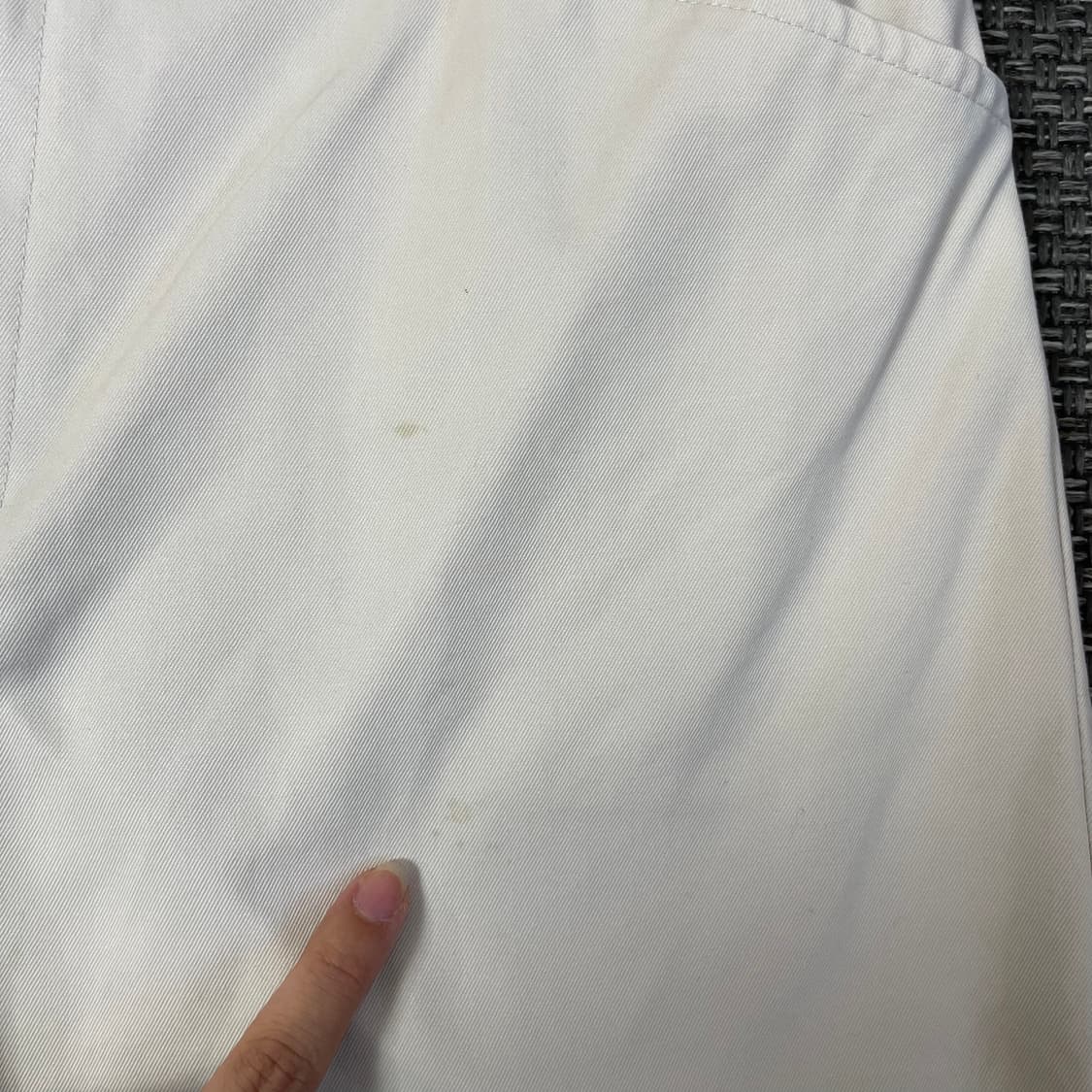  (30) 라코스테 아이보리 코튼 하프 팬츠 상품이미지3