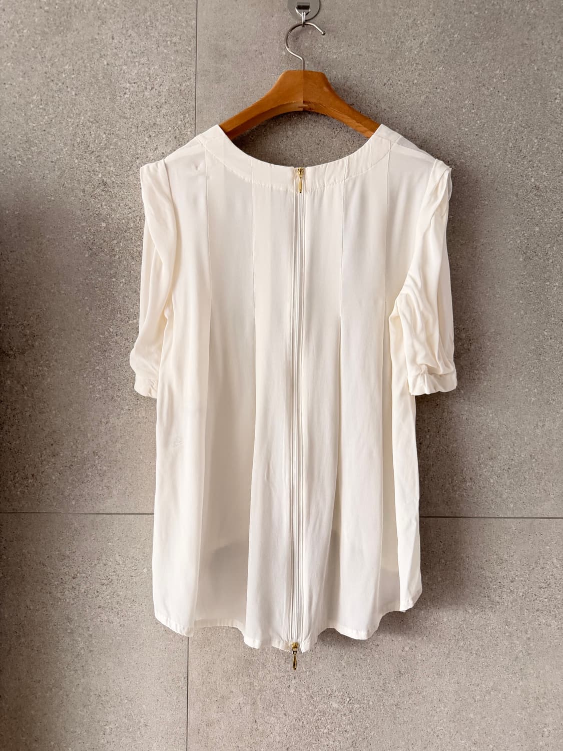 케서린로즈 화이트 블라우스 셔츠 뒷지퍼 포인트 일본제 상품이미지2