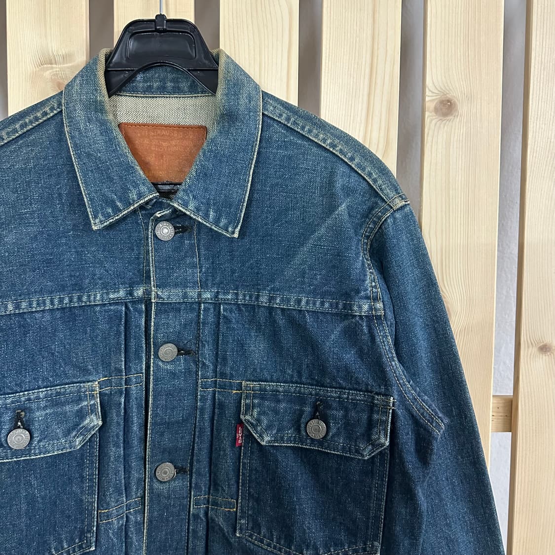 (S)리바이스 90s 71507 빅E XX TYPE 2 트러커 데님 자켓 상품이미지4