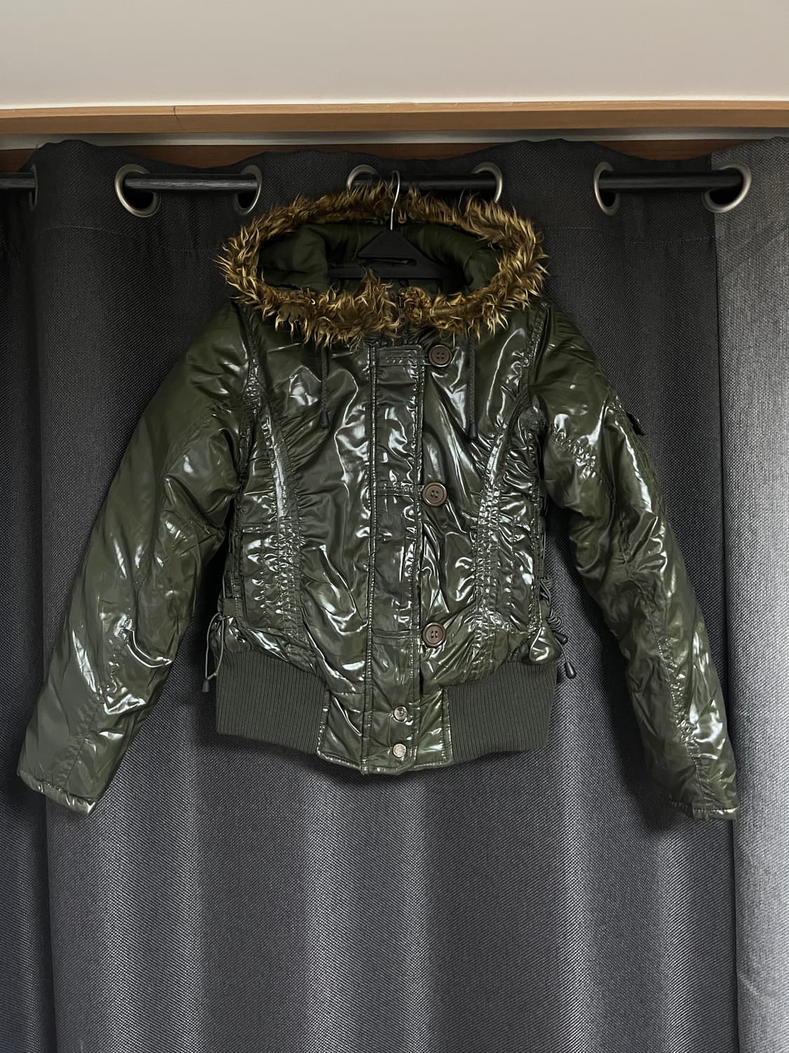 빈티지 카키점퍼 상품이미지1