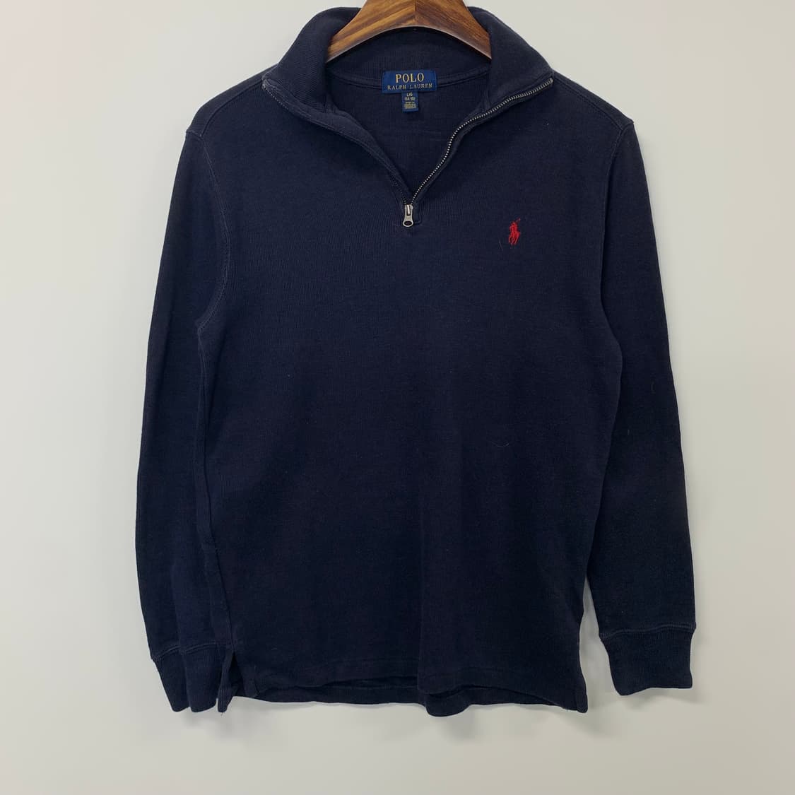 폴로 랄프로렌 신형 네이비 반집업 니트 상품이미지2