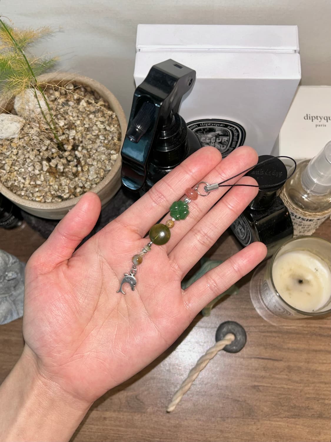 [핸드메이드] • 비즈 스트랩 • 초록을 기억해줘 상품이미지2