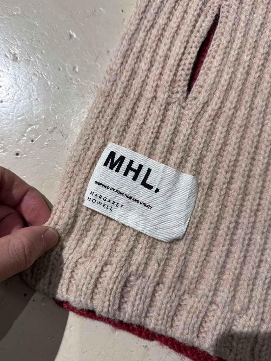 MHL 마가렛호웰 컬러블럭 울 머플러 상품이미지3