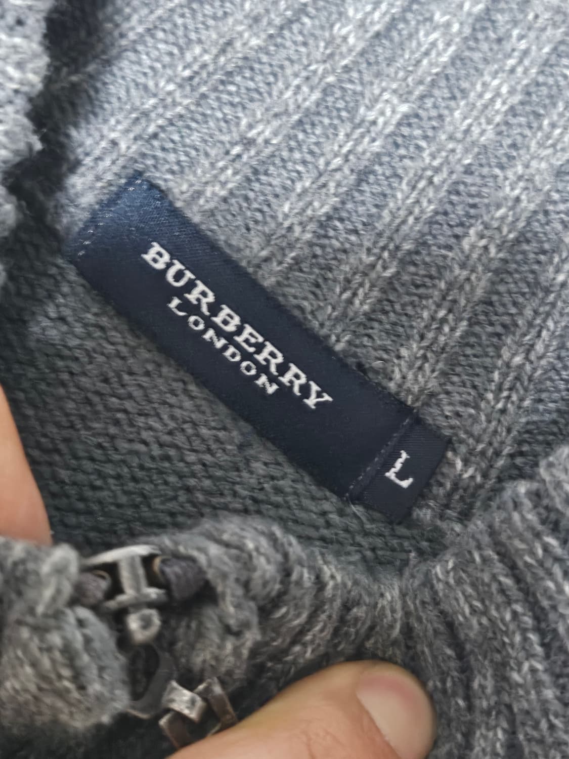 00s 버버리 노바체크 가디건 95 상품이미지4