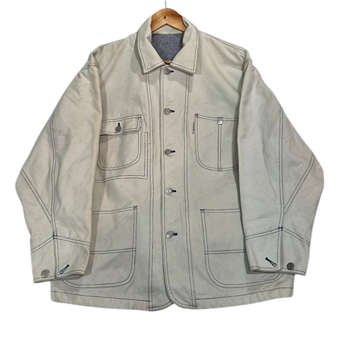 Neyries 네이리스 빈티지 커버올 워크 자켓 상품이미지1