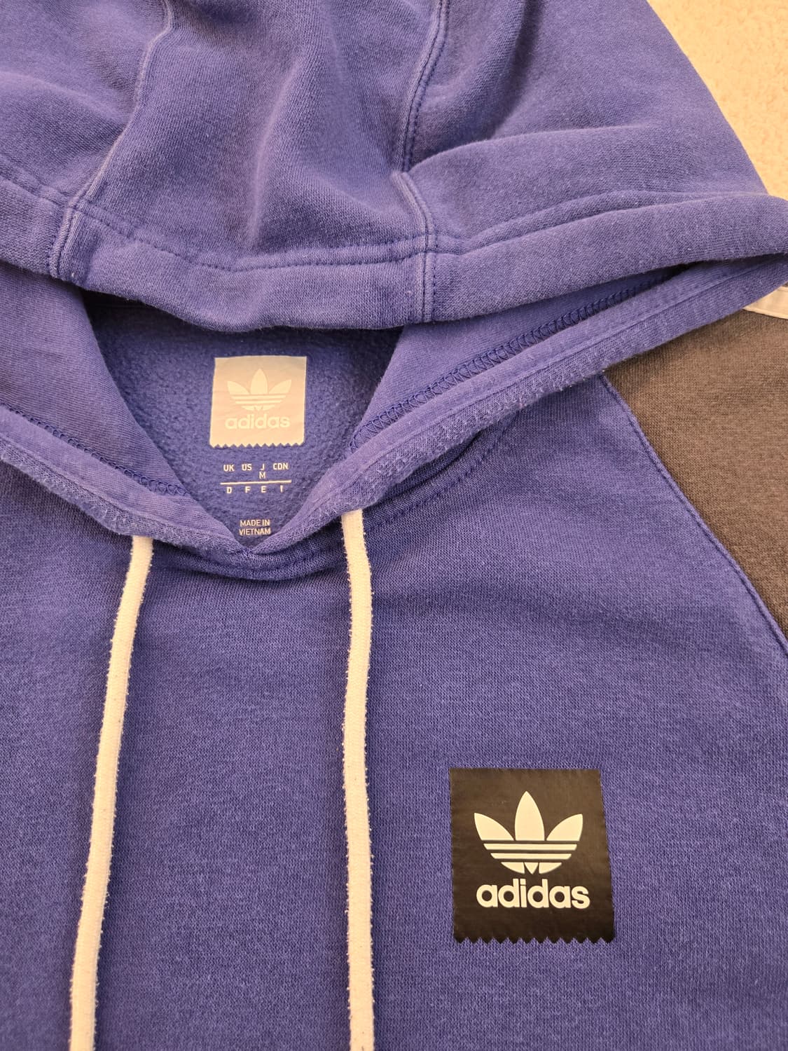 아디다스 올드스쿨 삼선 후드티 M 상품이미지5