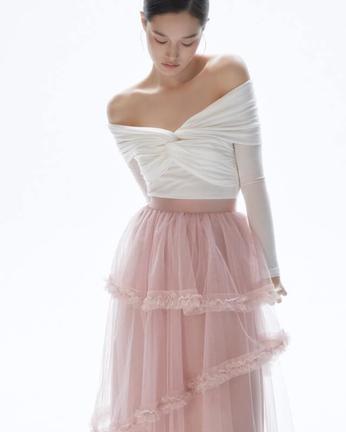 더티스 로즈 튤 샤스커트 드레스 상품이미지7