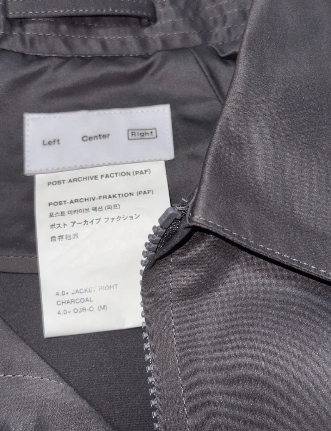 4.0+ JACKET RIGHT (CHARCOAL) 상품이미지5