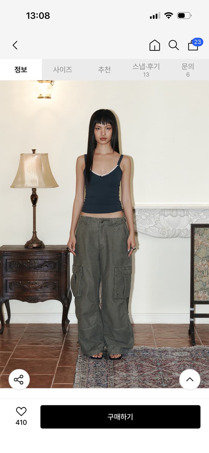 플리즈노팔로우 지니 레이스 슬리브리스 쿨챠콜  상품이미지3