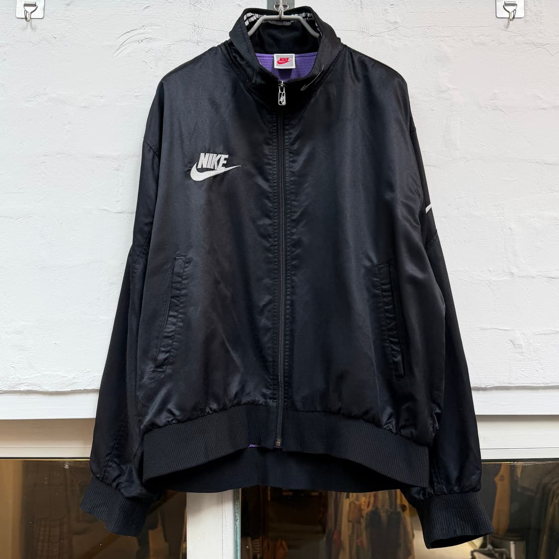 Nike 나이키 블랙 나일론 트랙 자켓 상품이미지1