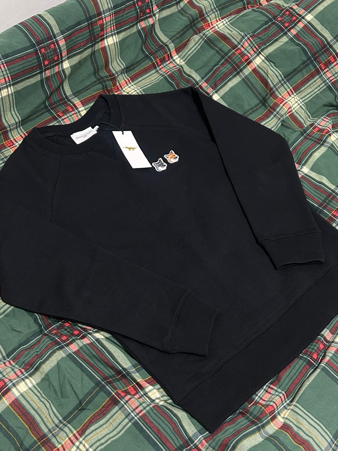 새상품 정품 더블 폭스 맨투맨 블랙 s 상품이미지2